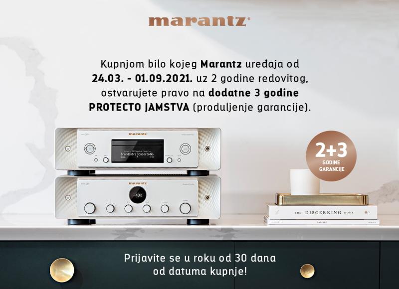 Poklanjamo vam dodatno jamstvo na sve Marantz uređaje!